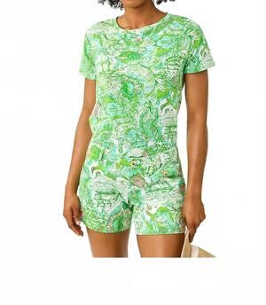 NEW LILLY PULITZER callahan stretch short in resort white ship to shore